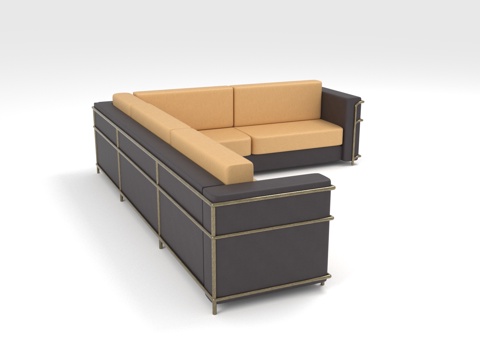  L型沙发 转角沙发 现代沙发 组合沙发 客厅沙发3d模型 