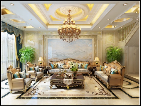  简欧客户满意的设计就是好设计3d模型 