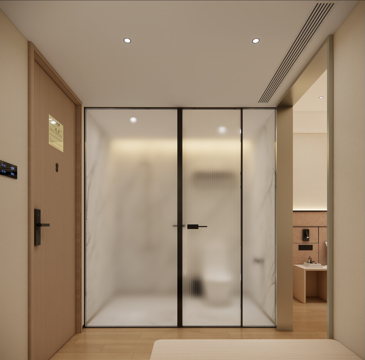 大床房 标准客房 现代简约客房 酒店客房su模型