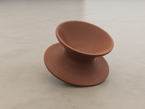 茶杯休闲椅su模型