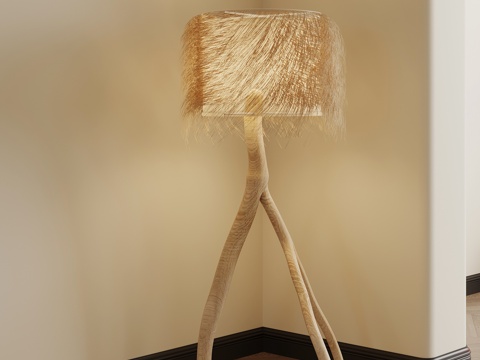 侘寂风落地灯su模型