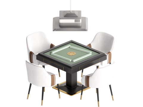 现代棋牌桌 麻将桌su模型