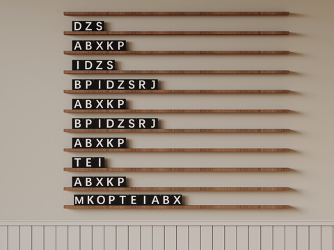 现代挂件 墙饰su模型