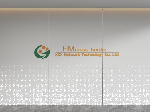 现代背景墙 前台背景墙 公司形象墙 接待背景墙 科技背景墙su模型