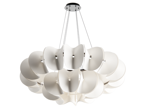 现代客厅吊灯su模型