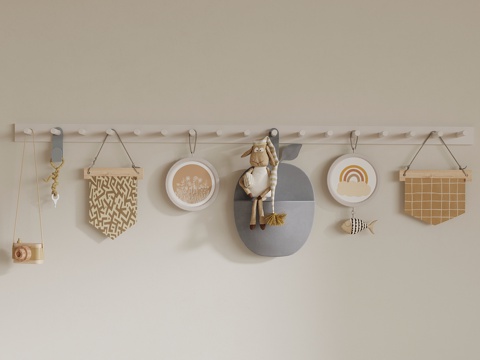 现代挂钩 挂件su模型