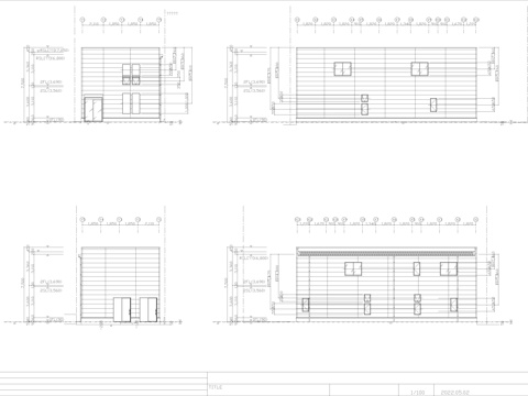 建筑立面 建筑别墅 牙科诊所 医院cad施工图