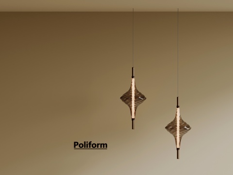 现代轻奢吊灯 玻璃吊灯su模型