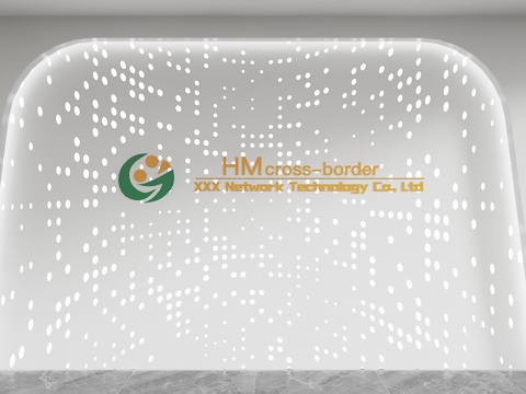 现代背景墙 前台背景墙 公司形象墙 接待背景墙 科技背景墙su模型