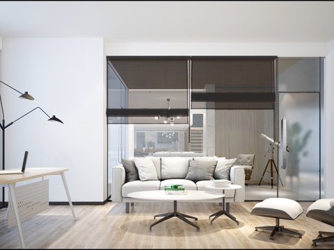  现代经理办公室接待室办公室现代办公室公司办公室时尚办公室3d模型 