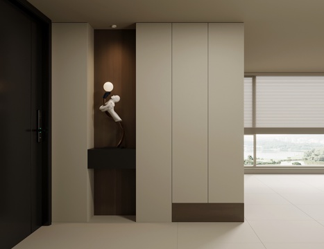 现代意式入户鞋柜 玄关鞋柜su模型