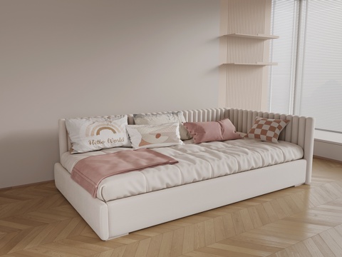 现代儿童床su模型