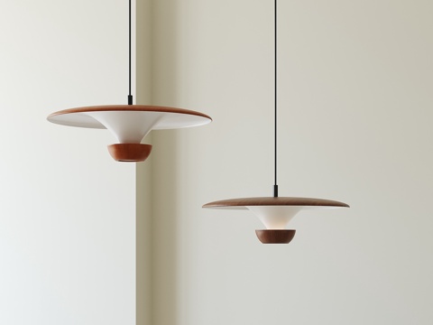 现代中古小吊灯su模型