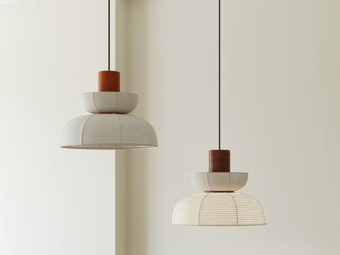 新中式灯笼吊灯su模型