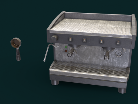  酒吧咖啡机3d模型 