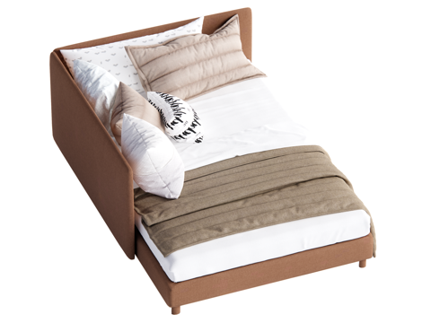 现代儿童床su模型