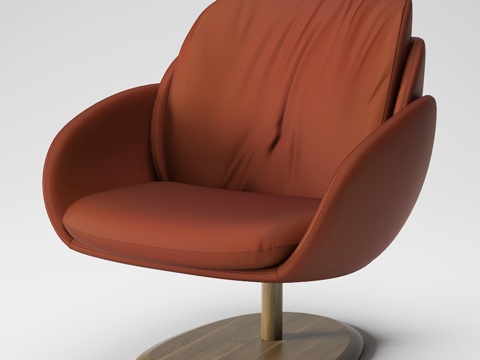 现代休闲椅 布椅单椅 扶手椅书椅su模型