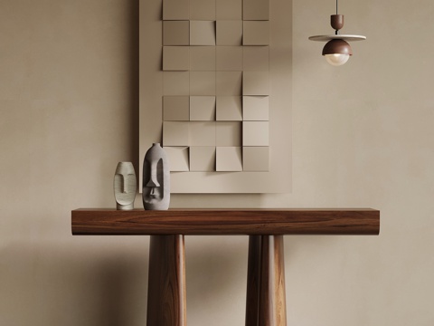 中古风条案 装饰柜su模型