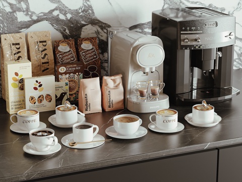 现代咖啡机su模型