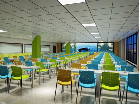  现代会议室 多功能3d模型 