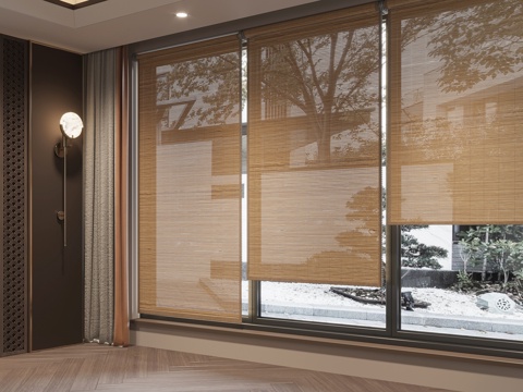 现代卷帘su模型