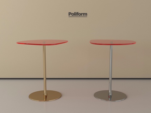 现代边几 金属边几 亚克力su模型