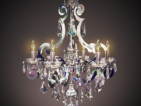 北欧吊灯 创意吊灯 异形吊灯 水晶吊灯su模型