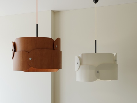 现代中古吊灯su模型