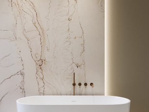 石材背景墙  奢石  浴缸su模型