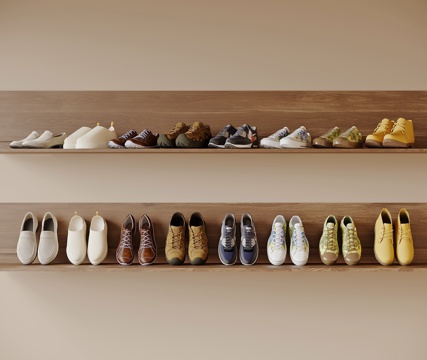 现代休闲鞋su模型