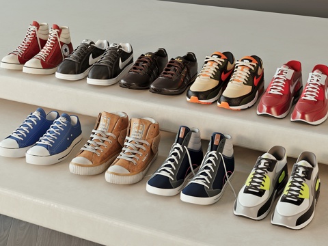 现代运动鞋su模型