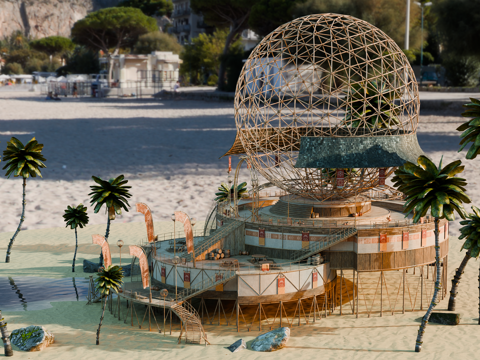 茅草屋 竹屋 木屋 树屋 海景打卡民宿 部落房屋su模型