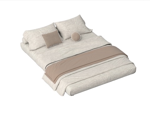  现代床垫 榻榻米床垫 极简床垫3d模型 