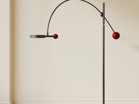 现代落地灯 创意落地灯su模型