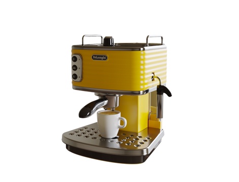 现代咖啡机 厨房电器su模型