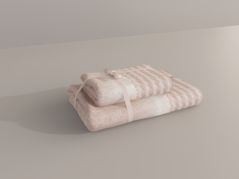 毛巾浴巾su模型