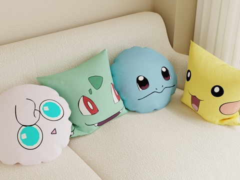 现代抱枕 儿童抱枕 宝可梦抱枕su模型