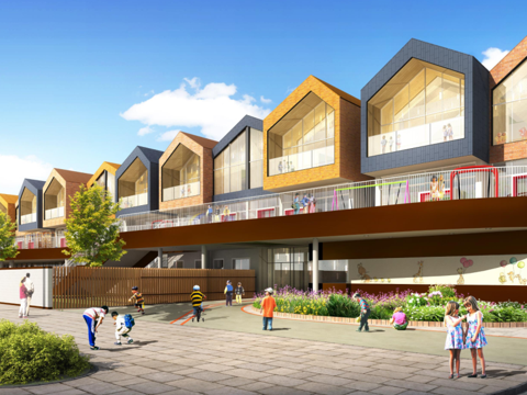 现代风格幼儿园su模型