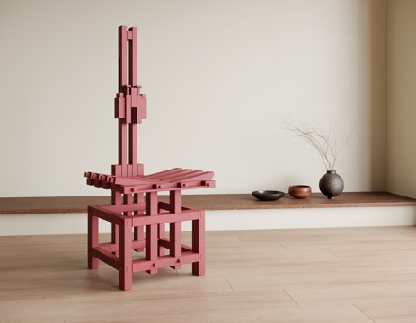 现代休闲椅 单椅 茶椅 书椅su模型