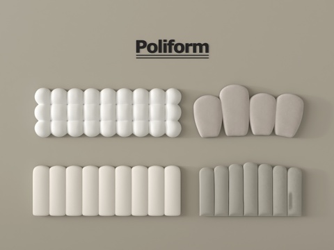 现代床品 床具 床靠背 床头su模型