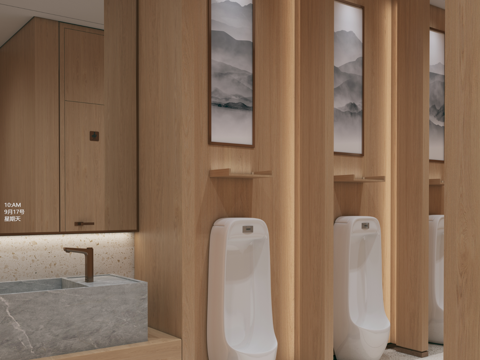  公共厕所3d模型 