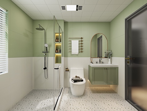  现代卫生间3D模型3d模型 