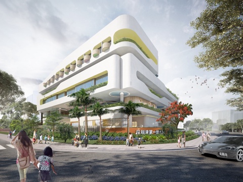 深圳湾DI一21班幼儿园su模型