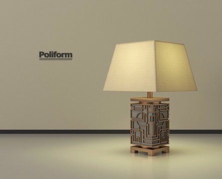  新中式台灯 轻奢台灯3d模型 