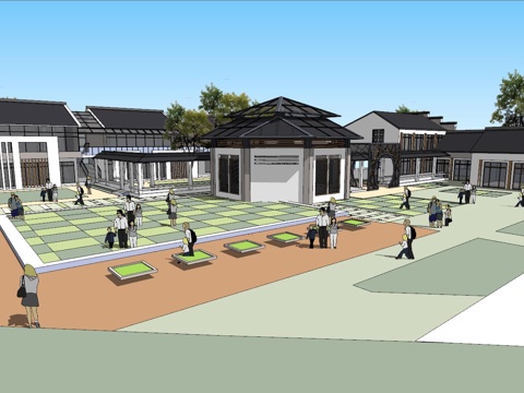 微派幼儿园su模型