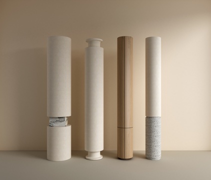 现代柱子 造型柱 艺术柱 圆柱 支撑柱 装饰柱su模型