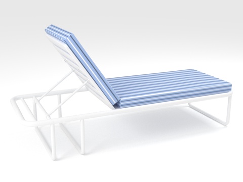  躺椅 户外躺椅 休闲椅 阳台躺椅 沙滩椅3d模型 