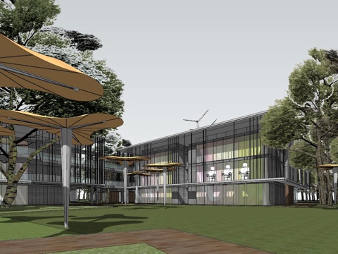 新力示范区+幼儿园su模型