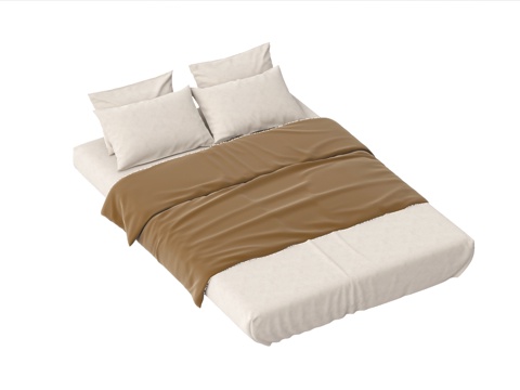 现代床垫 榻榻米床垫 极简床垫su模型