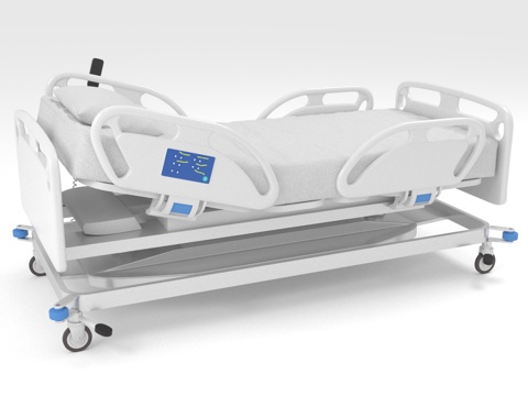  病床 医用床 护理床 电动病床 医院床3d模型 